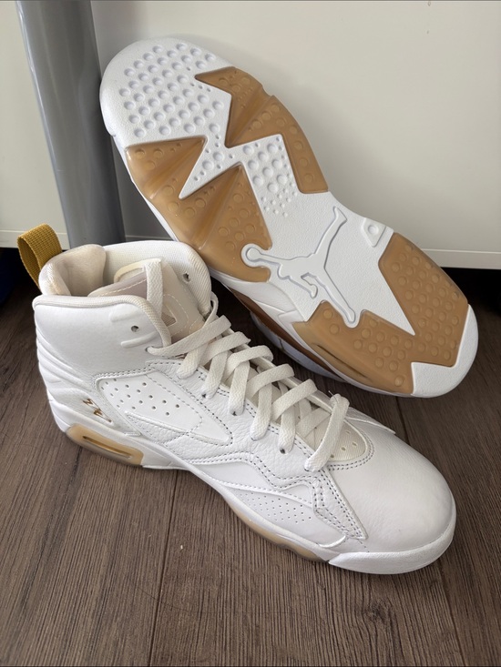 Jordan Other - NEW Jordan MVP High-Top Sneakers - White & Gold. Women’s size 9.5 Men’s 8